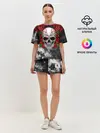 Женская пижама с шортами / Skull and Roses