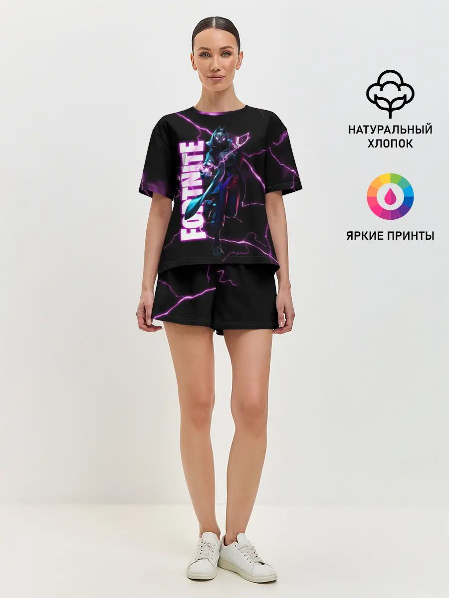 Женская пижама с шортами / ТАНУКИ FORTNITE