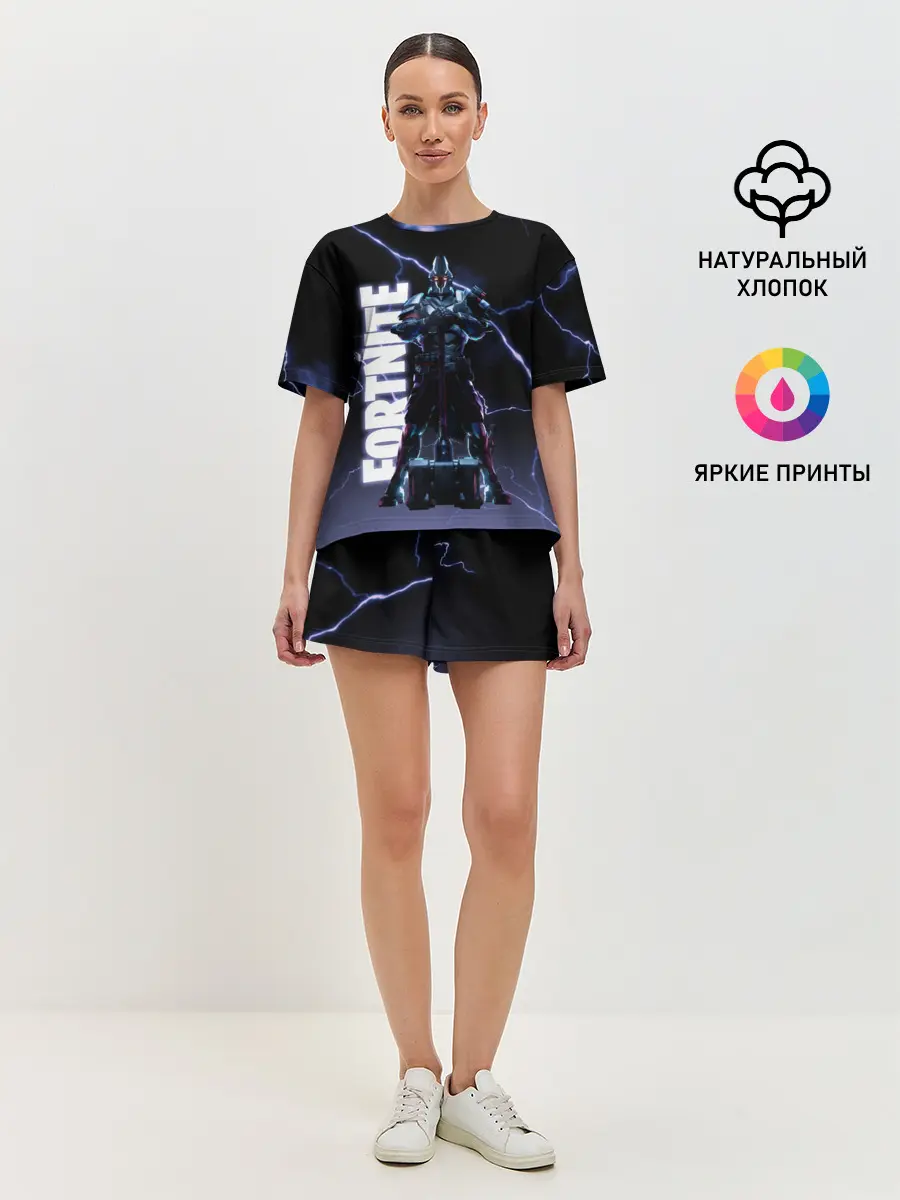 Женская пижама с шортами / НЕСОКРУШИМЫЙ РЫЦАРЬ FORTNITE