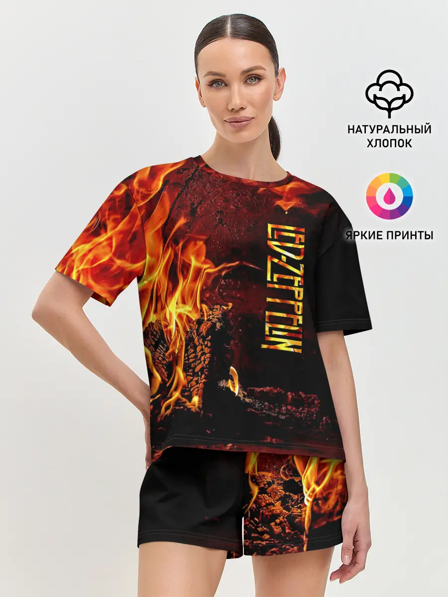 Женская пижама с шортами / Led Zeppelin