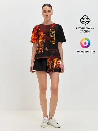 Женская пижама с шортами / Led Zeppelin