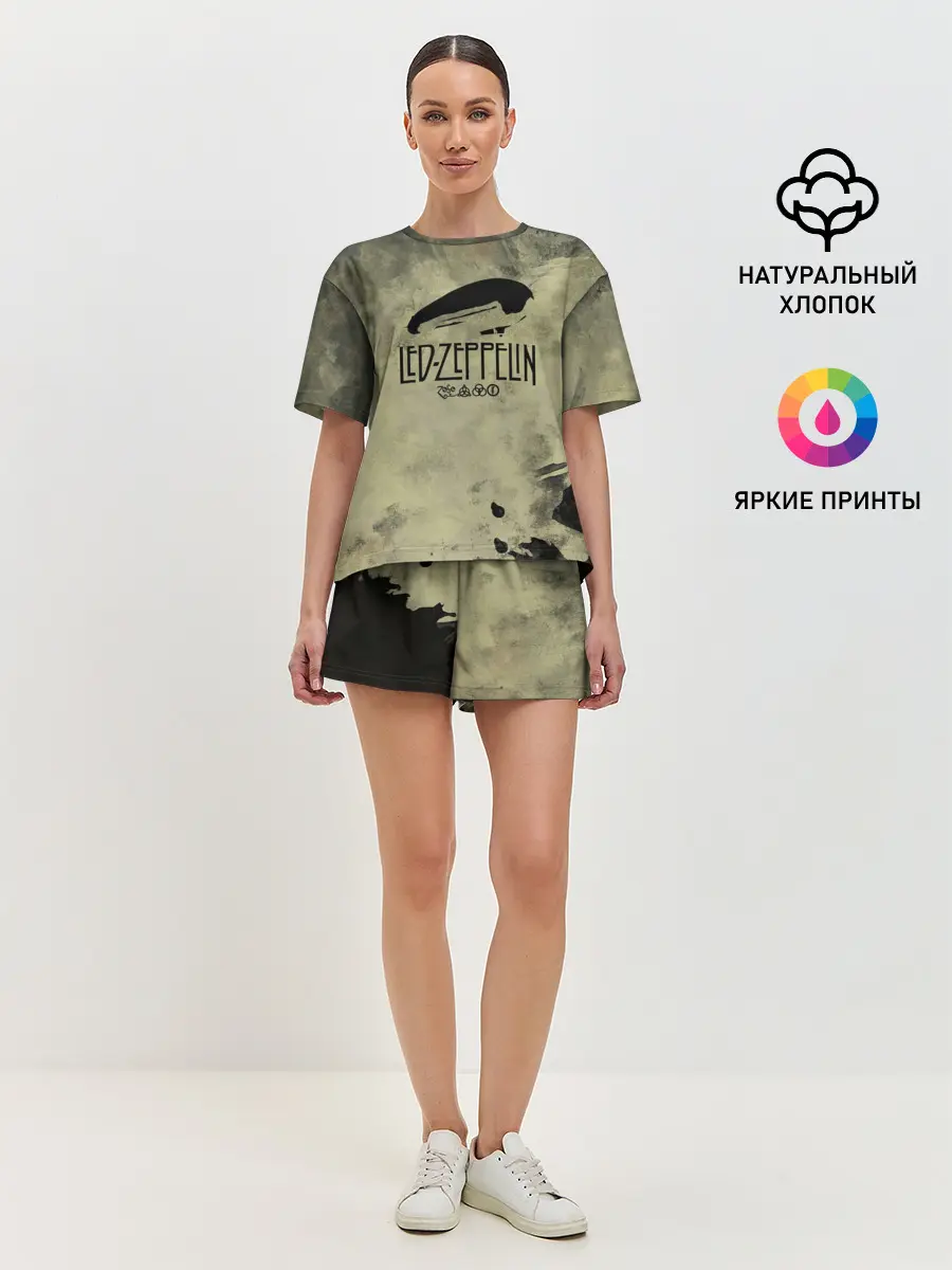 Женская пижама с шортами / Led Zeppelin