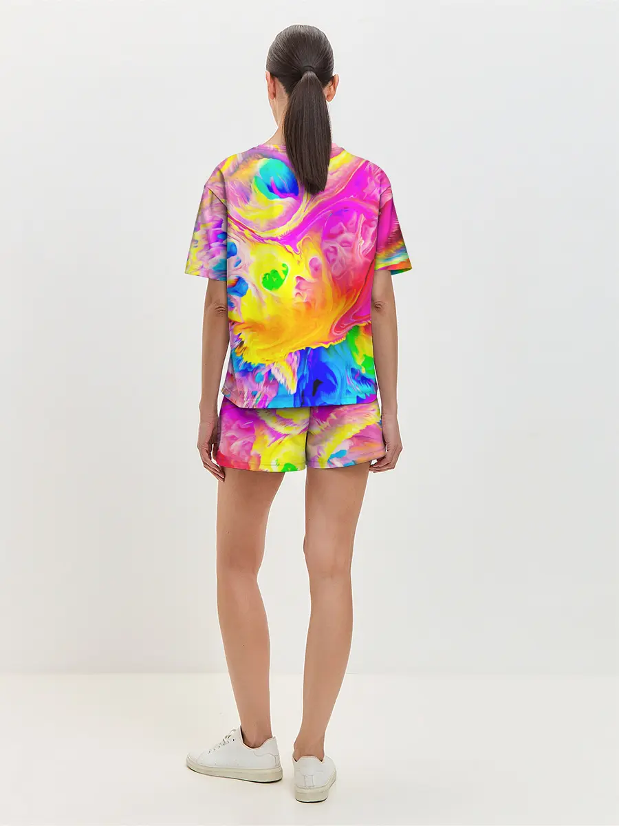 Женская пижама с шортами / КРАСКИ