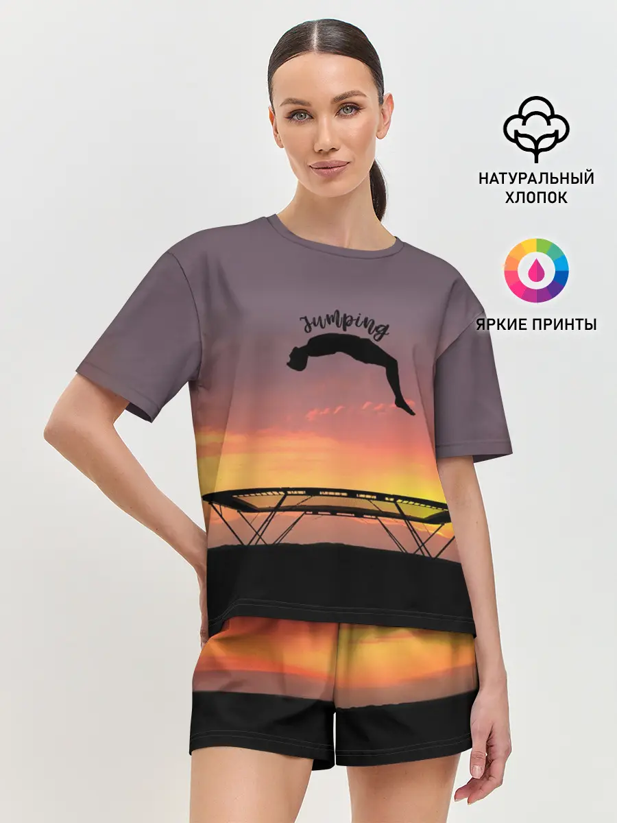 Женская пижама с шортами / Jumping