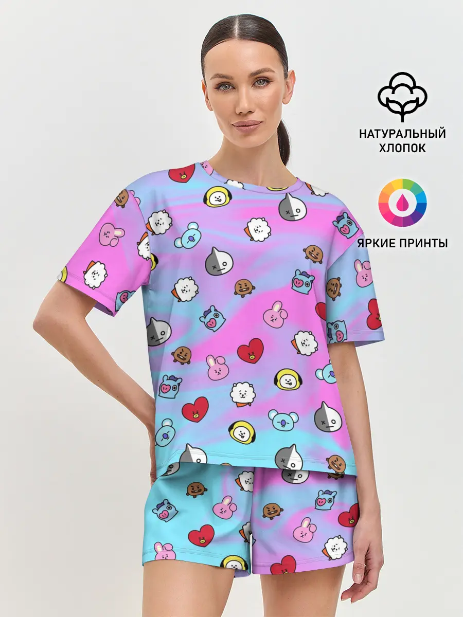 Женская пижама с шортами / BT21
