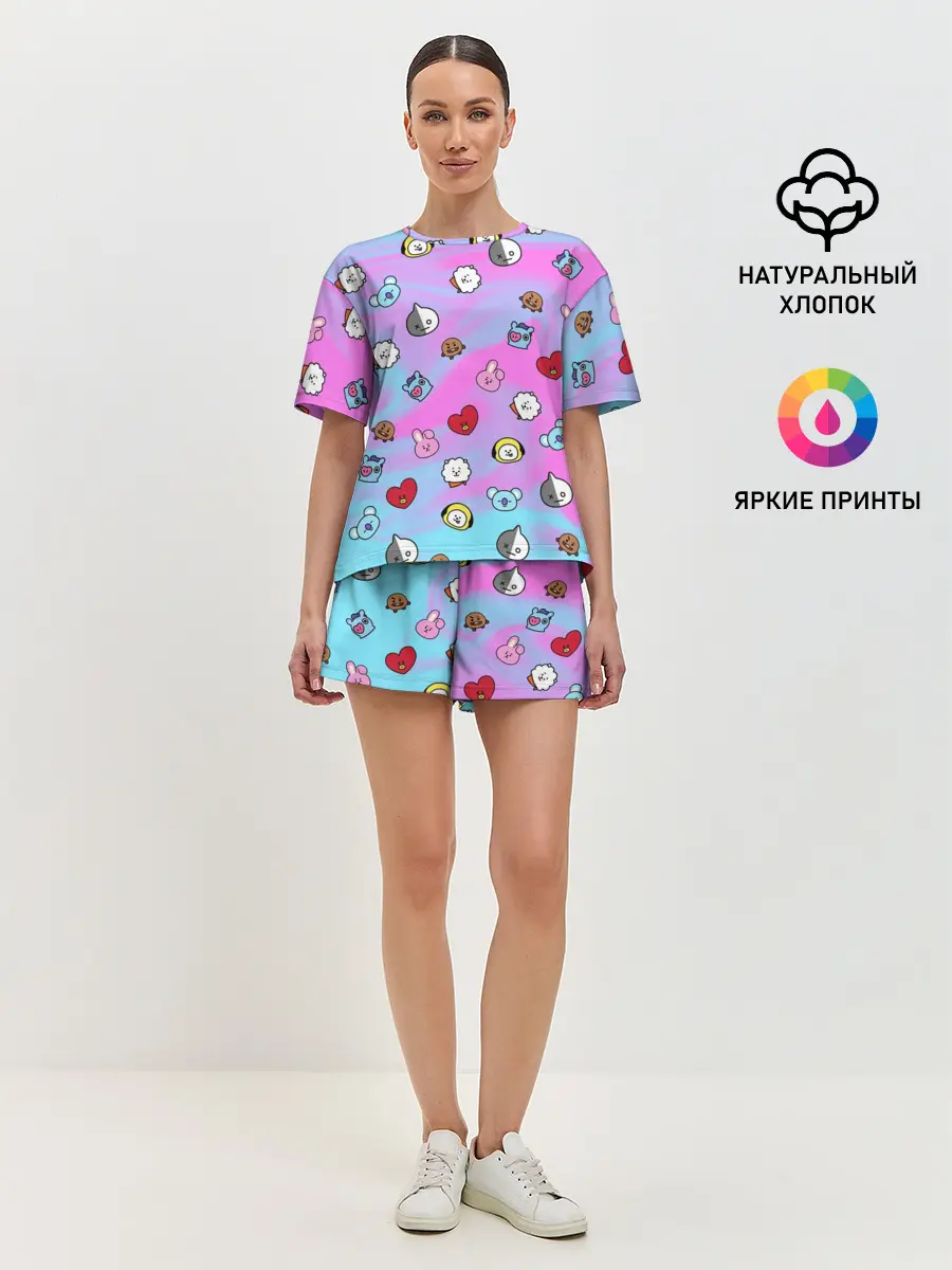 Женская пижама с шортами / BT21