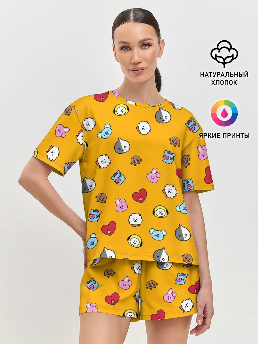 Женская пижама с шортами / BT21