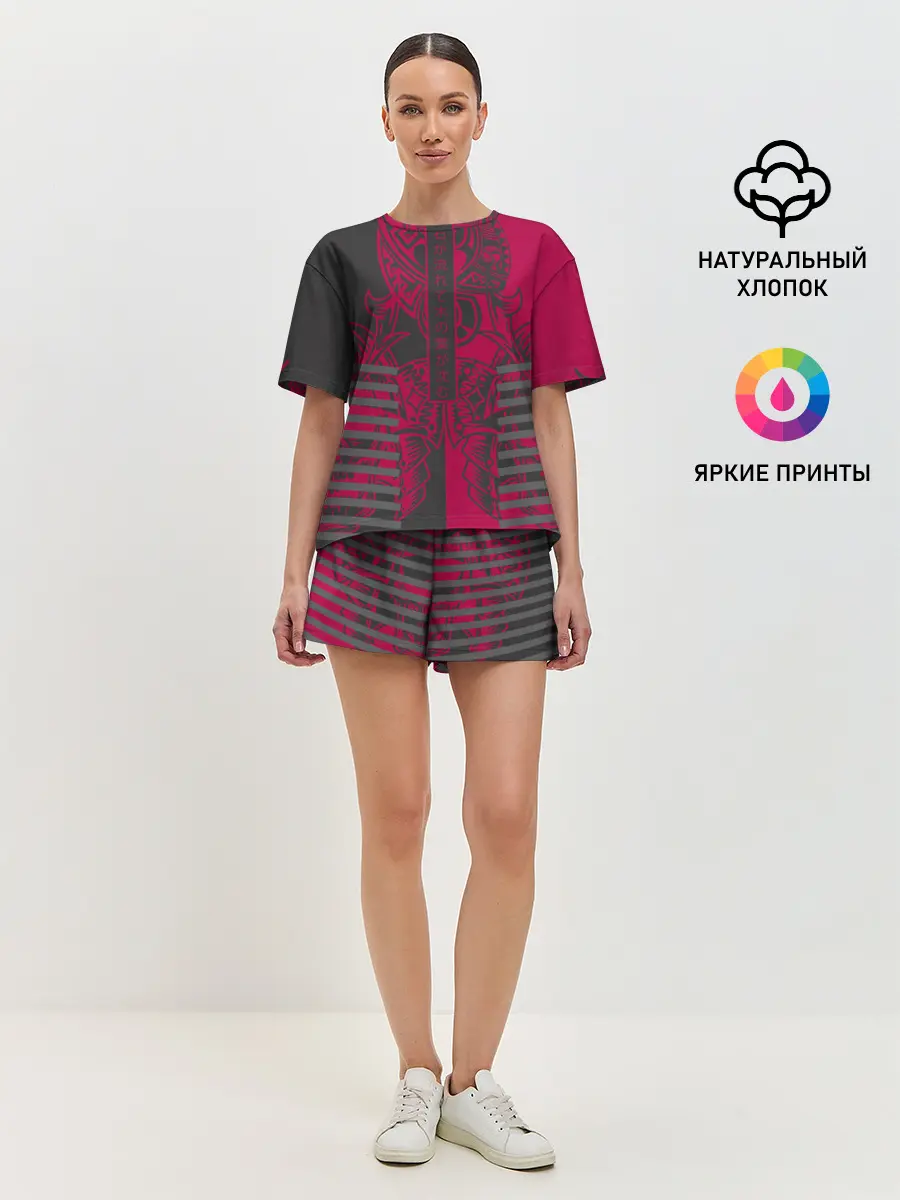Женская пижама с шортами / Самурай