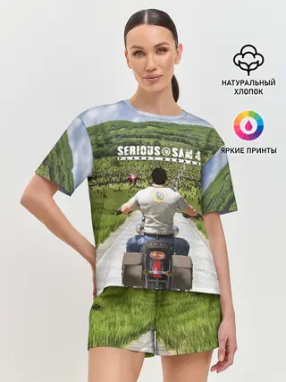 Женская пижама с шортами / SERIOUS SAM 4: PLANET BADASS