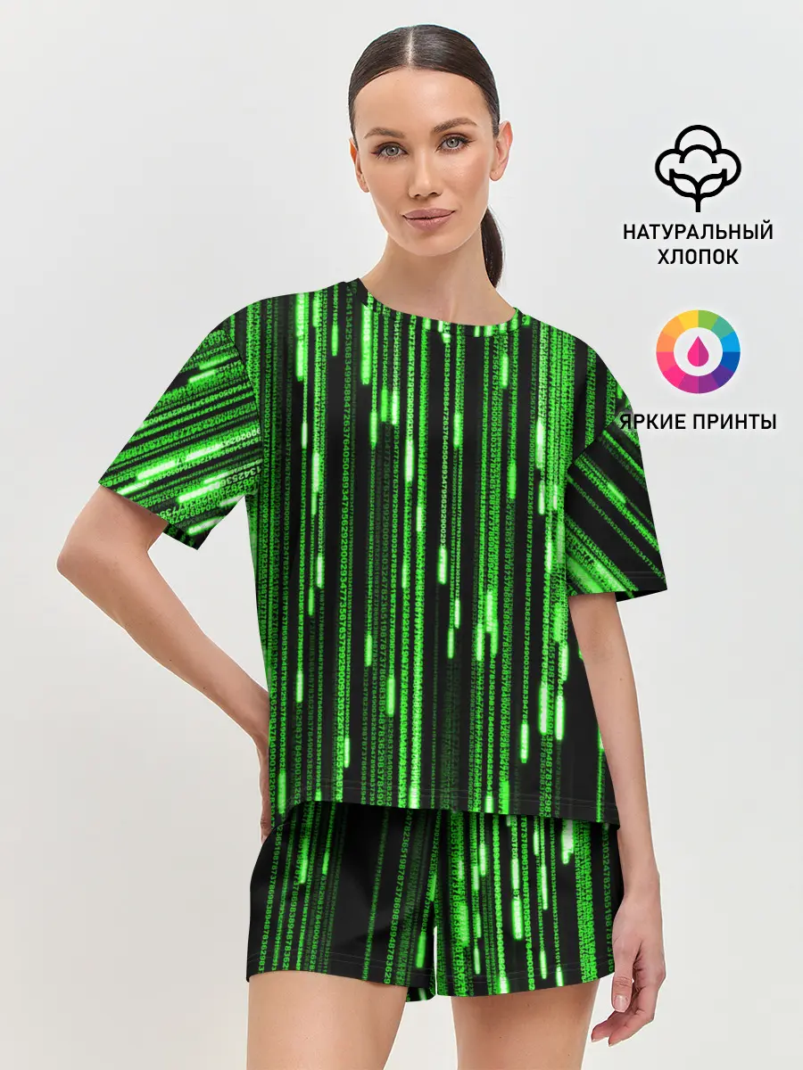Женская пижама с шортами / МАТРИЦА