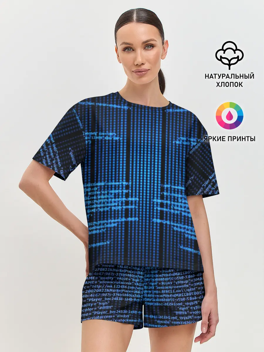 Женская пижама с шортами / КОДЫ