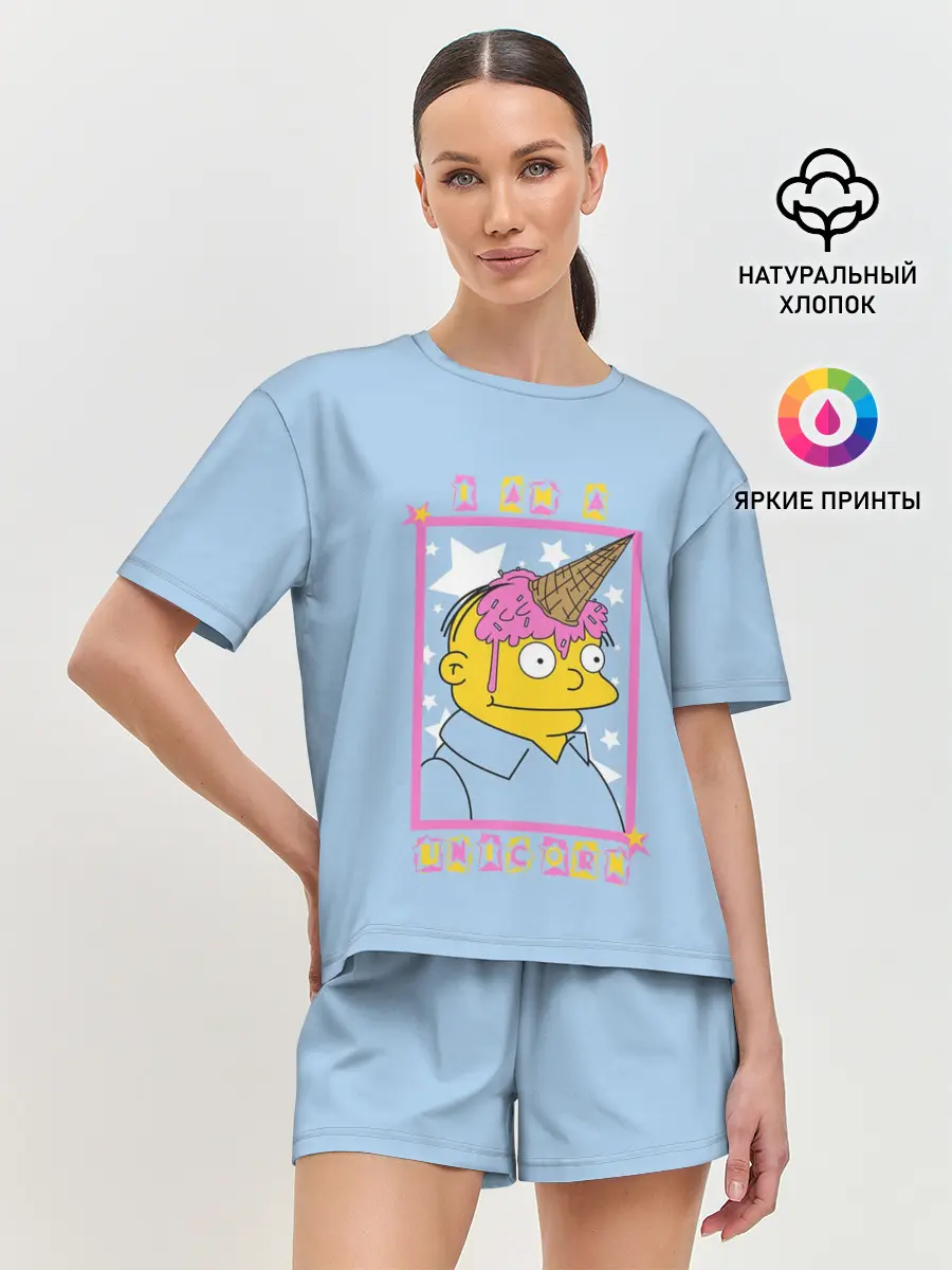 Женская пижама с шортами / I am a Unicorn