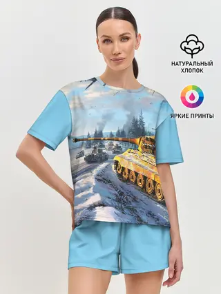 Женская пижама с шортами / СОВЕТСКИЙ ТАНК