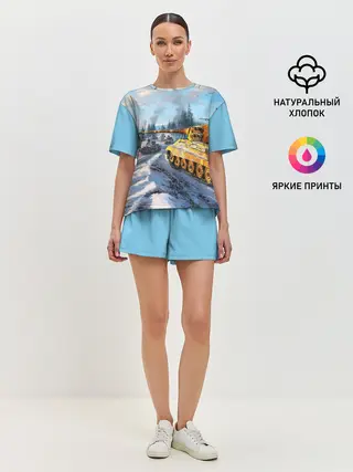 Женская пижама с шортами / СОВЕТСКИЙ ТАНК