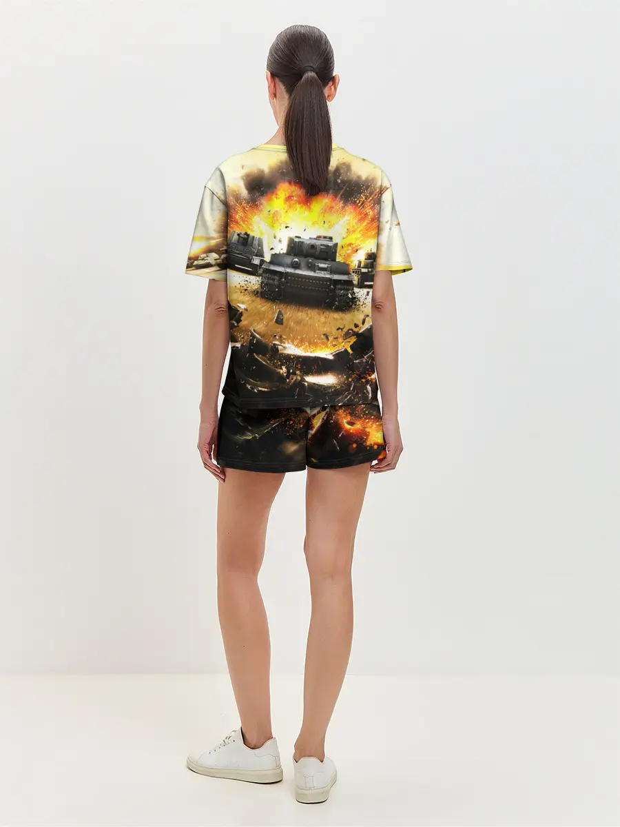 Женская пижама с шортами / ТАНКИ