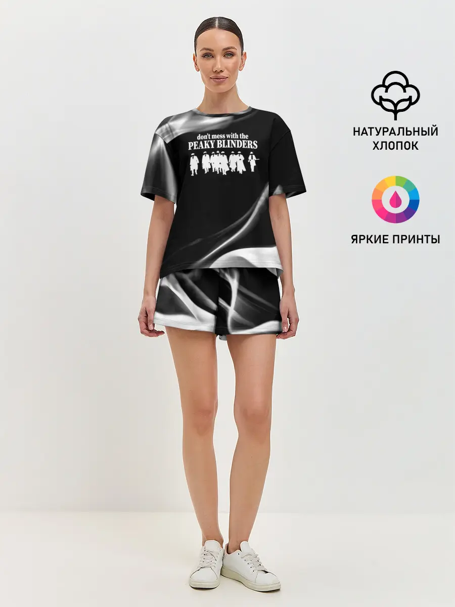 Женская пижама с шортами / Острые козырьки