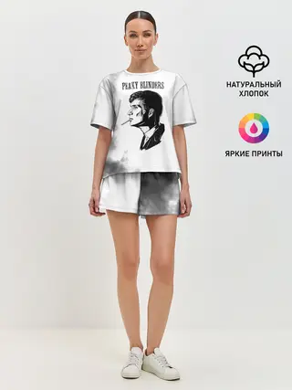 Женская пижама с шортами / Острые козырьки