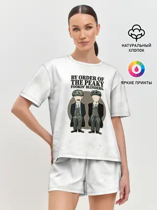 Женская пижама с шортами / Острые козырьки