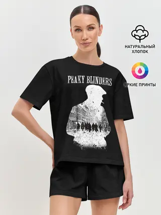 Женская пижама с шортами / Острые козырьки