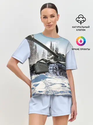 Женская пижама с шортами / танк