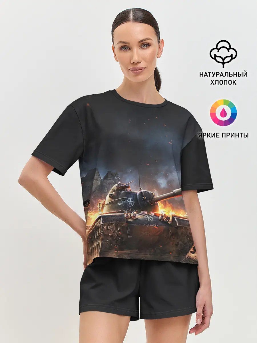 Женская пижама с шортами / ПОЛЕ БОЯ