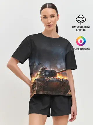 Женская пижама с шортами / ПОЛЕ БОЯ