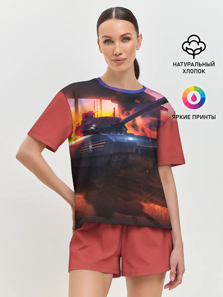 Женская пижама с шортами / ТАНК