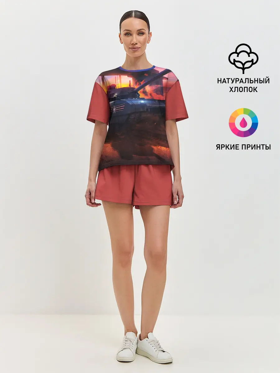 Женская пижама с шортами / ТАНК