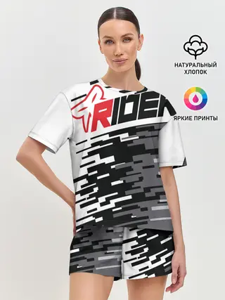 Женская пижама с шортами / Форма для мотокросса FOX