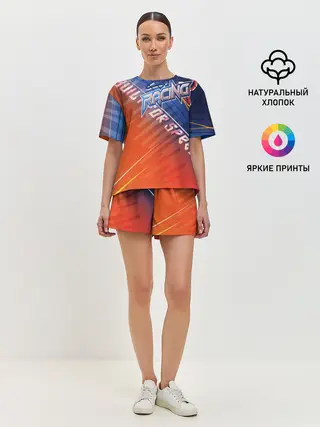 Женская пижама с шортами / Форма для мотокросса FOX