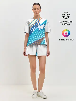 Женская пижама с шортами / Форма для мотокросса FOX