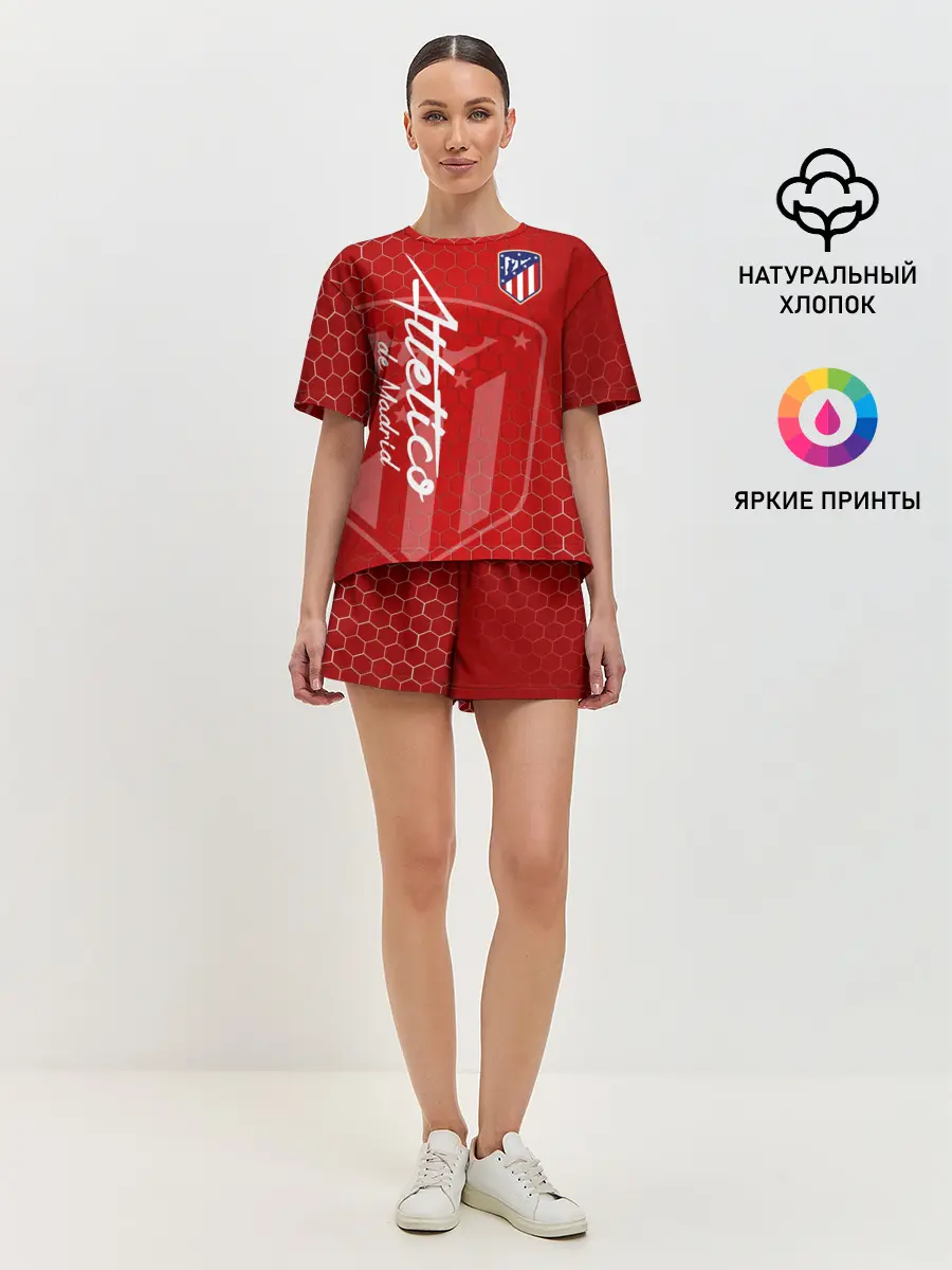 Женская пижама с шортами / Атлетико Мадрид