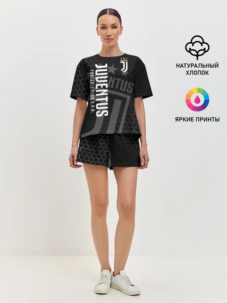 Женская пижама с шортами / Ювентус