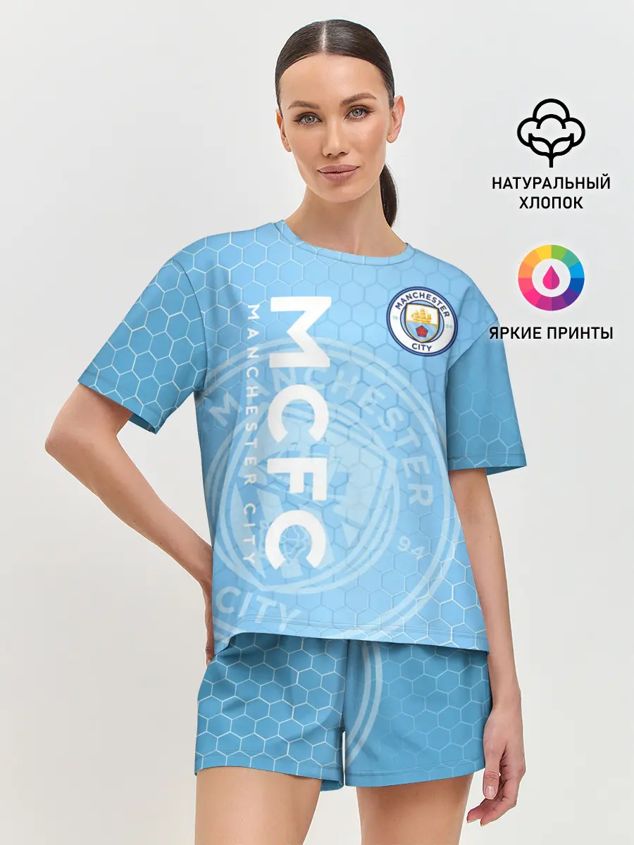 Женская пижама с шортами / Манчестер Сити