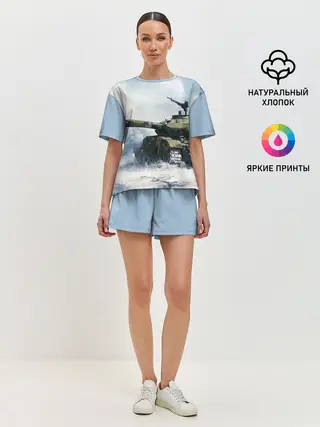 Женская пижама с шортами / ТАНК