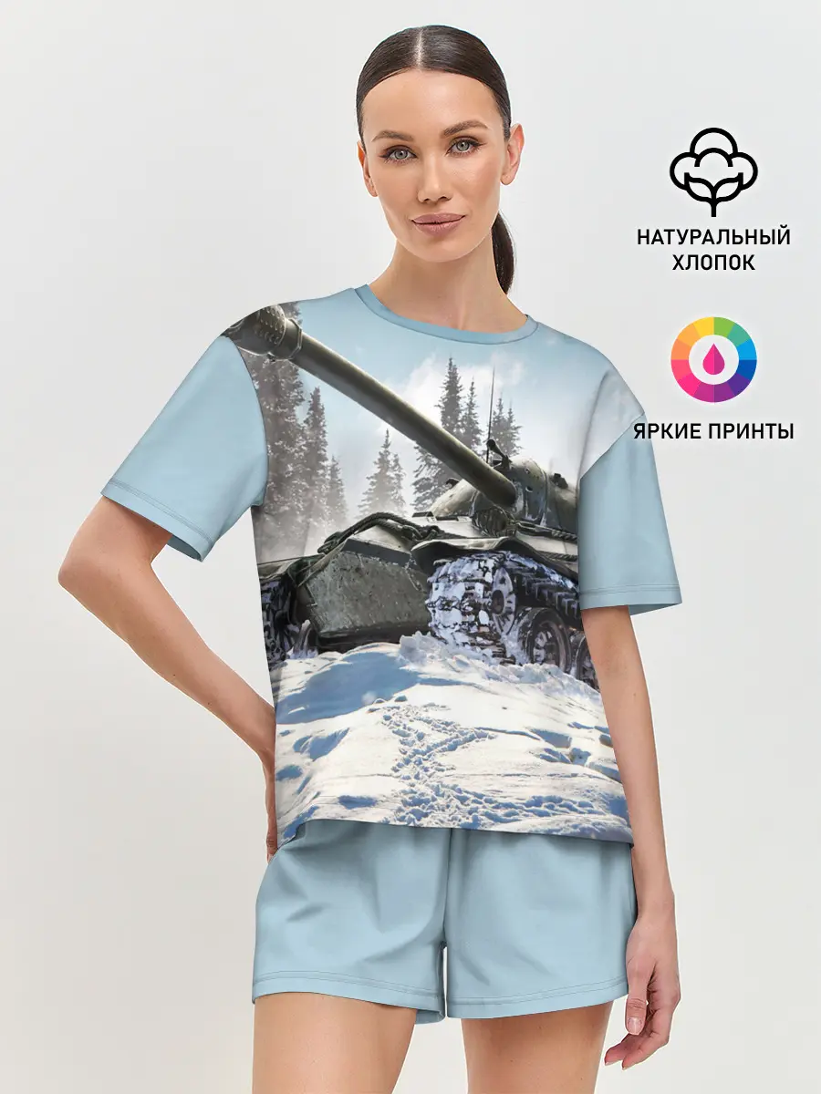 Женская пижама с шортами / ТАНК WINTER