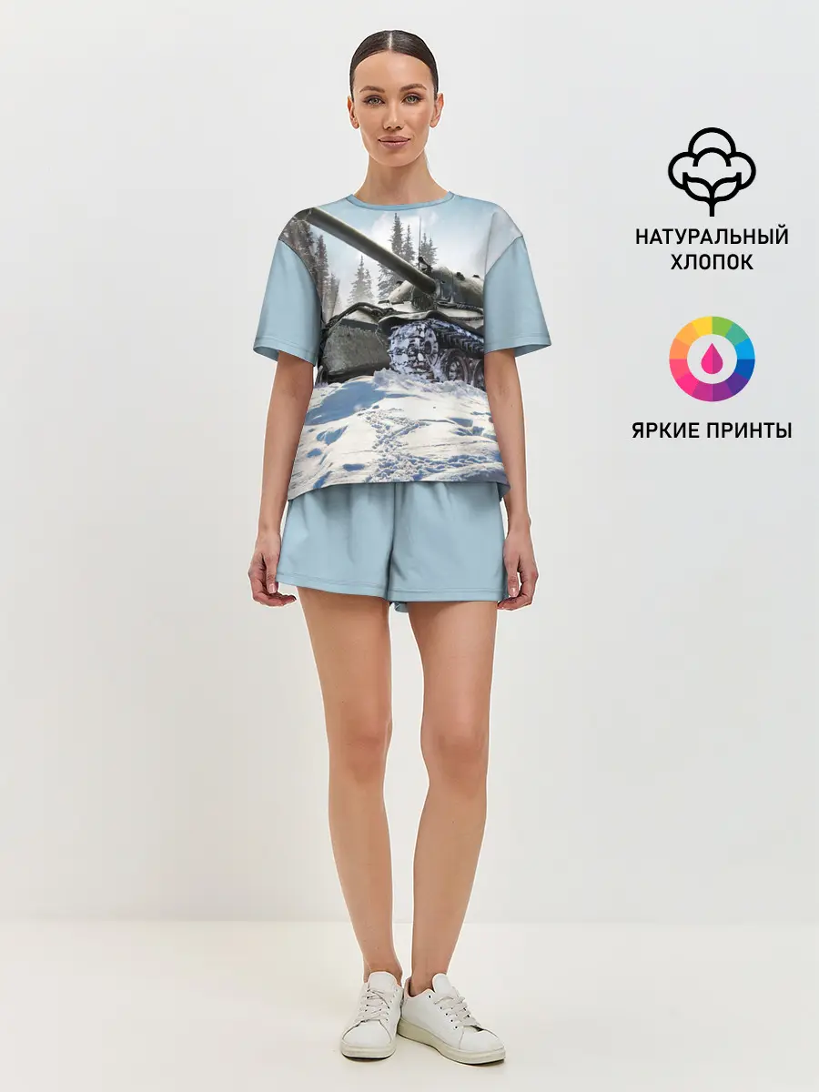 Женская пижама с шортами / ТАНК WINTER