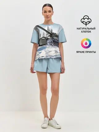 Женская пижама с шортами / ТАНК WINTER