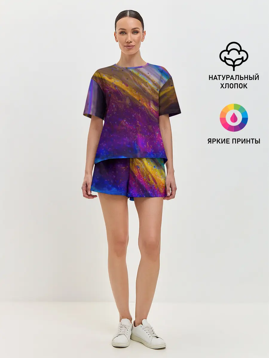 Женская пижама с шортами / Краска