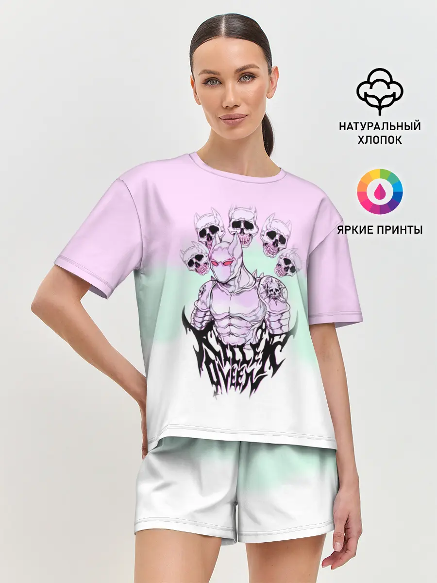 Женская пижама с шортами / KILLER QUEEN 5 черепов