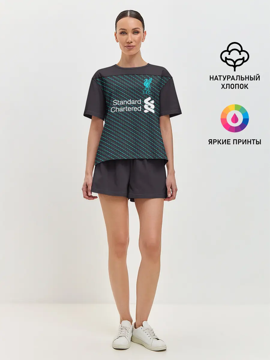 Женская пижама с шортами / Liverpool 19-20 home - форма.
