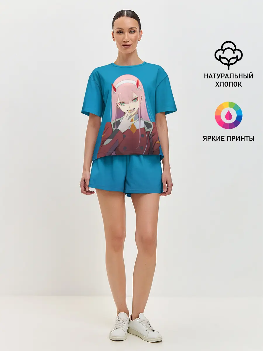 Женская пижама с шортами / Darliing on blue