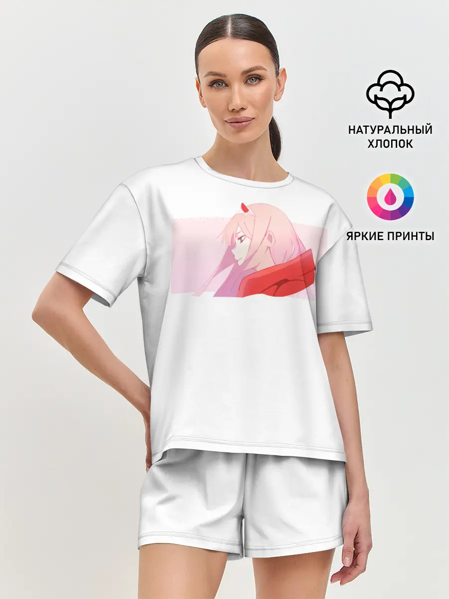 Женская пижама с шортами / Ноль два профиль