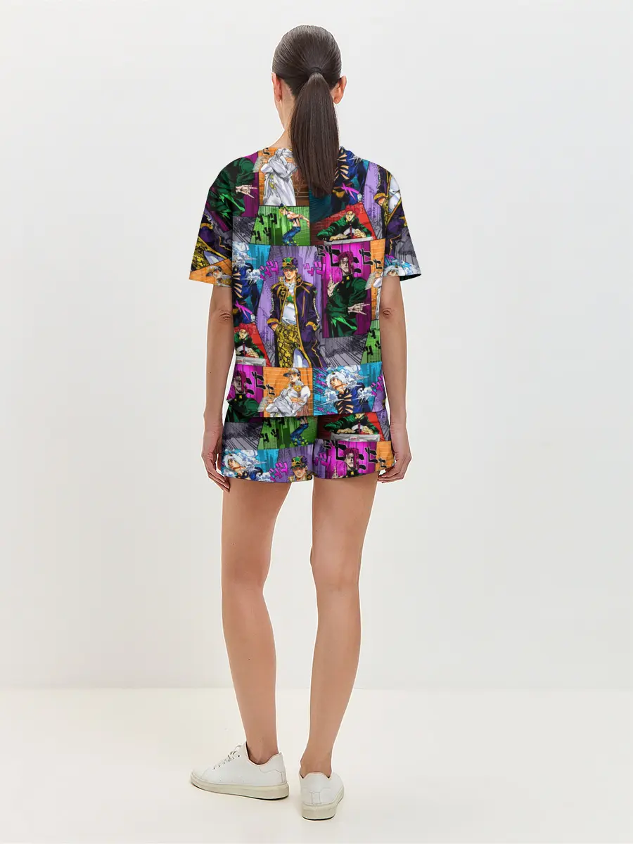 Женская пижама с шортами / Джоджо все герои