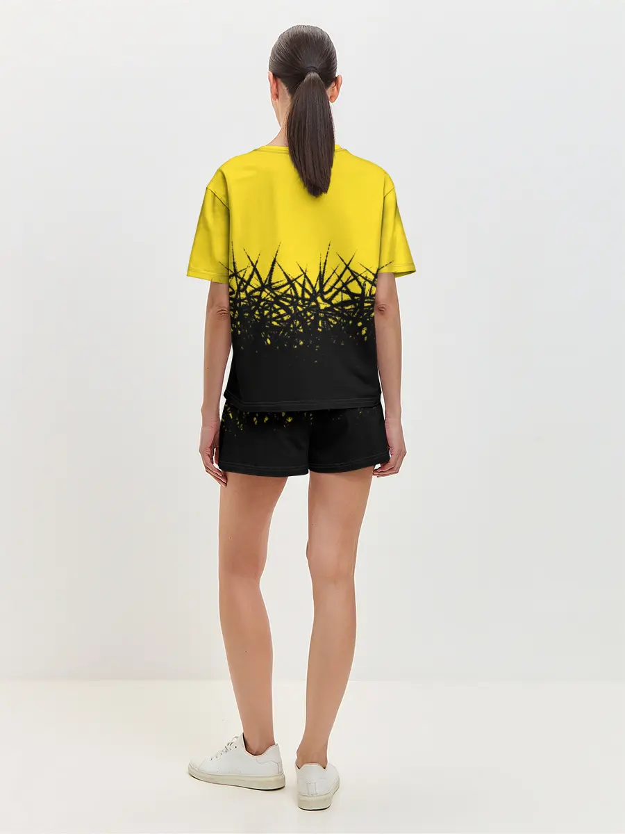 Женская пижама с шортами / Киберпанк