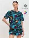 Женская пижама с шортами / Хэллоуин