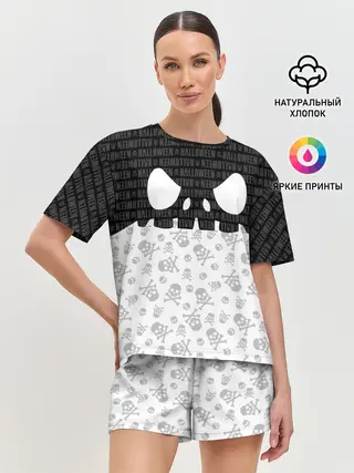 Женская пижама с шортами / Halloween