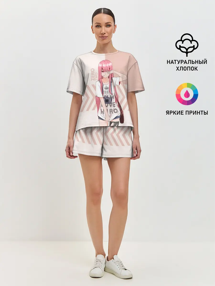 Женская пижама с шортами / Darling in the Franxx Zero Two