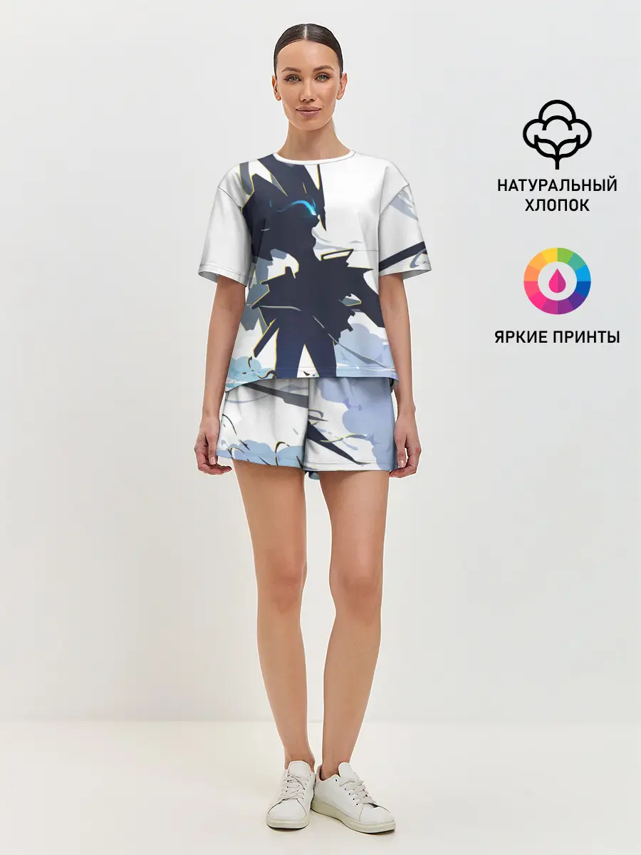 Женская пижама с шортами / Darling абстрация