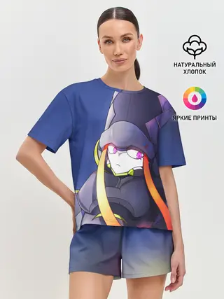 Женская пижама с шортами / гениста франкс